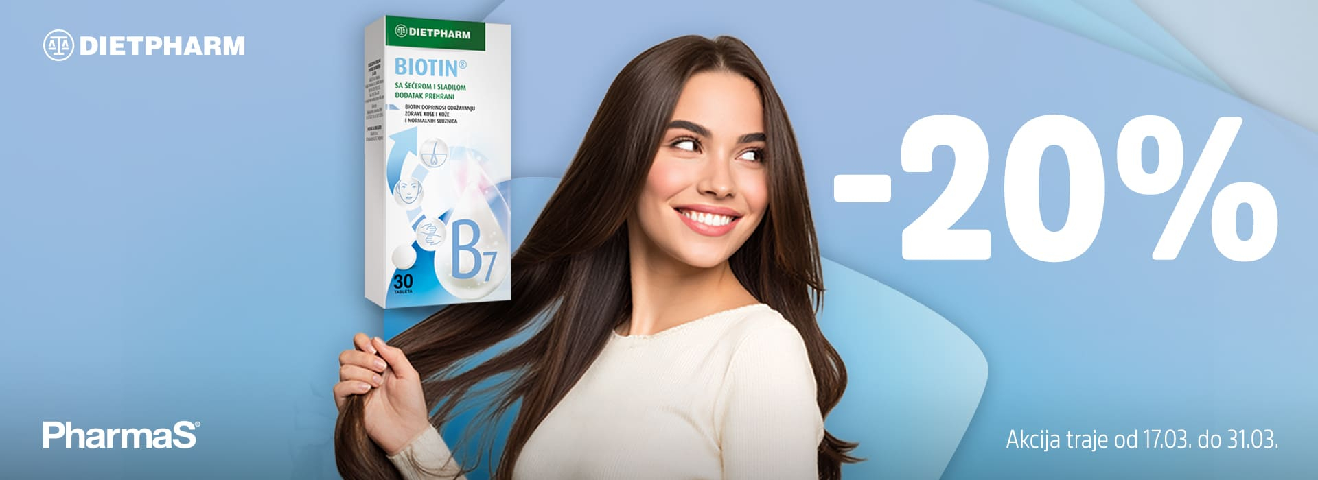 Dietpharm Biotin - promo cena brend - Srbotrade